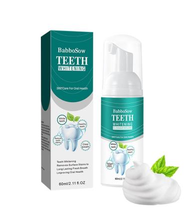 White teeth mousse tooth mousse for intensive stain removal 60 ml tooth cleaning mousse Easy -to -use tooth beak foam for white teeth lights up teeth and fights Tsuchiya