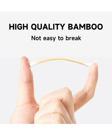 Buy 2 Boxes of 200 Eco-Friendly Bamboo Cotton Swabs - Biodegradable Plastic Free & Portable - Buy Online on GoSupps.com