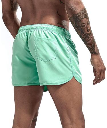 Mens Premium Cotton Canvas Cargo Shorts - Mint Green, X-Large | Work & Casual Summer Shorts - Buy Online on GoSupps.com