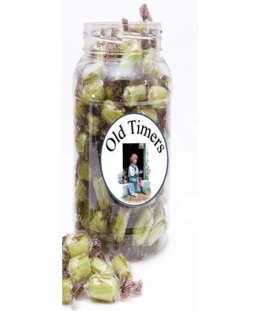 Old Timers Traditional Chocolate Limes by Stockley's in Reusable Victorian Style Sweet Jar 970 millilitres 600 grams