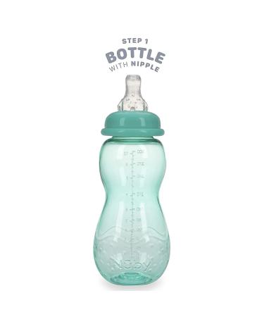 Nuby 3 Stage Ultra Durable Tritan No-Spill Bottle to Cup 10 Oz Teal 80387 - Buy Online on GoSupps.com