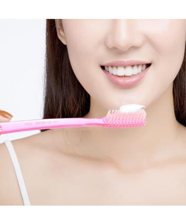 Beavorty 12pcs Firm Toothbrushes - Full Head Manual Hard Bristles Toothbrush for Teeth Cleaning and Whitening - Adults Women Men - Random Color - Buy Online on GoSupps.com