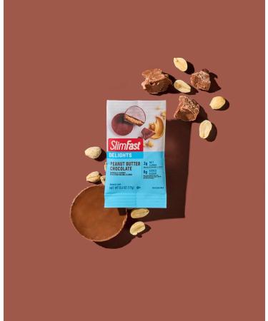 SlimFast KETO Bomb Snacks 14x17g Chocolate Peanut Butter Cups Per box 238 Grams - Buy Online on GoSupps.com