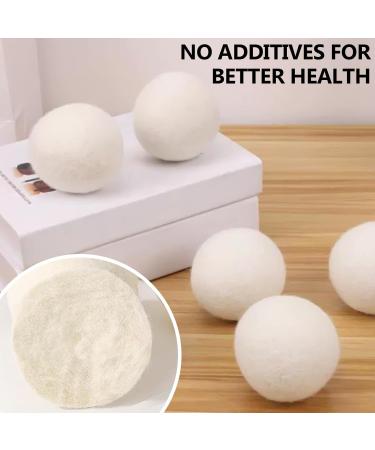 Efficient Laundry Drying Ball Quick Drying Laundry Ball Fabric Softener Wool Ball Wool Dryer Ball Set of 6pcs Quick Drying Solution - Buy Online on GoSupps.com