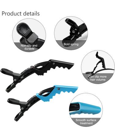 Professional Crocodile Hair Clips - 12 Count Pack for Hair Styling and Hairdressing - Buy Online on GoSupps.com