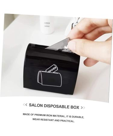 PopetPop 4-Piece Blade Storage Box - Safe Sharp Object Container for Hairdressing Salons - Durable Black Holder for Razors & Sharp Tools - Buy Online on GoSupps.com