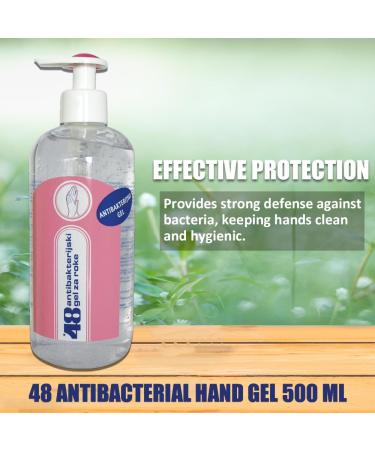 48 Antibacterial Hand Gel & Protective Cream Set | 500ml x 3 | Universal Face & Body Care | Ships Internationally - Buy Online on GoSupps.com