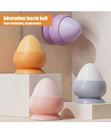 Assembly Massage Ball with Suction Cup | Trigger Point Therapy Tool for Stress Relief & Muscle Relaxation | Myofascial & Deep Tissue Massage - Orange - Buy Online on GoSupps.com