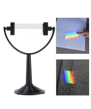 Optical Glass Triangular Prism with Stand for Light Spectrum Physics and Photography - Buy Online on GoSupps.com