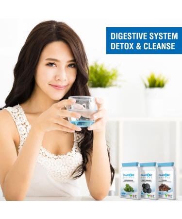 Health4All Wormwood Black Walnut Cloves Digestive Dewormer Set - 270 Vegan Capsules. Pure Detox Cleanse Supplement - Buy Online on GoSupps.com