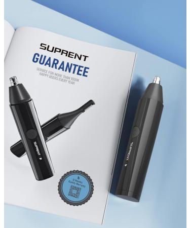 SUPRENT Nose Hair Trimmer for Men 2-in-1 Personal Trimmer-USB-C Rechargeable Nose Trimmer-Painless Hair Removal with IPX7 Waterproof Wet/Dry-Precision Painless Eyebrow Facial Hair Trimmer Kit - Buy Online on GoSupps.com