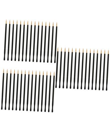 Angoily 150 Pcs Eyeliner Brush Thin Angled Eye Liner Brush Eye Makeup Tools Eye Shadow Brush Disposable 10X0.5cmx3pcs Orangex3pcs