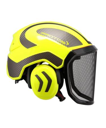 Protos GmbH Integral Arborist Helmet - Hi-Viz Yellow & Carbon