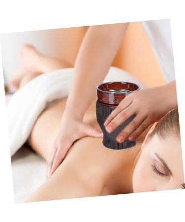 Beavorty Moxibuslass Schabeschale Smoke-Free Moxa Massage Tab & Ceramic Moxa Stick Burner for Moxibustion Therapy - Buy Online on GoSupps.com