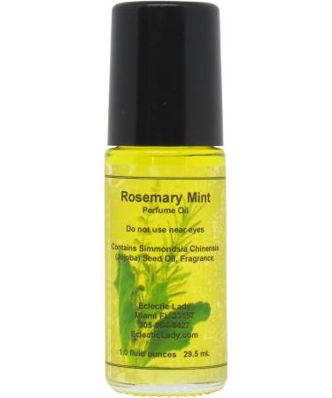 Rosemary Mint Perfume Oil 1.0 Oz Portable Roll-On Fragrance with Long-Lasting Scent Delightful Essential Oils and Jojoba Oil For Daily Use 1 Fl Oz (Pack of 1)