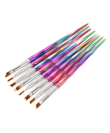 Pro 8pcs Nail Art Brush Pen Set - Petal Painting & Nail Decoration Tools for Professional Artists - Buy Online on GoSupps.com