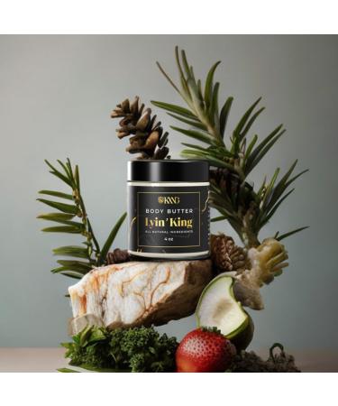 KXNG Cosmetics Body Butter - Organic Moisturizer for Men | Raw Shea Cocoa & Mango Butters | All Skin Types | Dry Skin Relief - Buy Online on GoSupps.com