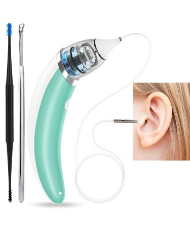 Ear-Wax-Vacuum Ear Water Remover Kit 5 Levels Electric Ear Vacuum Wax Remover USB Charge Ear Suction Ear Wax Removal Soft Earwax Removal Kit Ear Wax Suction Vacuum Ear Suction Vacuum For Adults