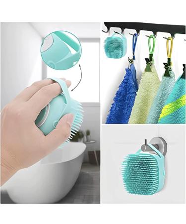 Lx2 2Pack Silicone Massage Bath Brush For Pets - Gentle Grooming and Cleaning - Buy Online on GoSupps.com