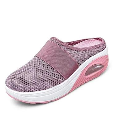 FAMYNGL Diabetic Shoes for Men Mens Walking Shoes Wide Width with Adjustable Closure Lightweight Diabetic Casual Shoes Orthopedic Walking Shoes Diabetic Bunions Women's Sneakers Pink 41 41 Pink