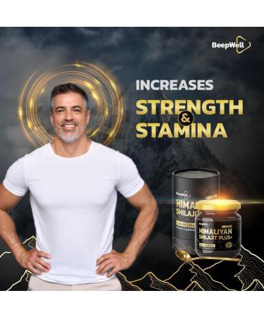 Generic BeepWell Shilajit Resin Plus - Himalayan Shilajit Ashwagandha Pure Organic Natural Resin Men Women Chilajil Maca Root Black Pepper 70% Fulvic Acid 85+ Trace Minerals 40 Servings 1.06 OZ - Buy Online on GoSupps.com