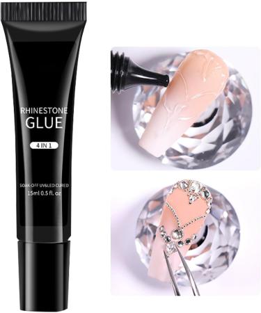  Yaztauho Rhinestone Glue - Strong Nail Gel 15ml - Personal Care Supplies for Jewelry Making and Sculpting Summer Wedding Holiday Home Creations - Buy Online on GoSupps.com