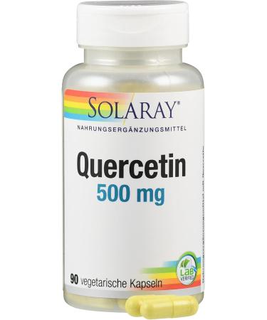 Buy Solaray Quercetin 500mg Capsules | 90 Vegan Gluten-Free Supplements | Boost Vitamin C Absorption | Lab Tested & Non-GMO - Buy Online on GoSupps.com