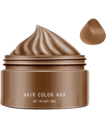 Hugsweet Temporary Hair Color Wax 30ml Temporary Hair Color Washable Color Mud Styling Cream for Teens Festivals Parties Cosplay Brown D - Buy Online on GoSupps.com