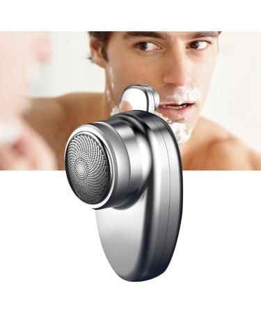 Portable Rechargeable Dual Head Electric Groomer - Waterproof Handheld Beard Cutter | Compact & Durable ABS Design (Silver - Buy Online on GoSupps.com