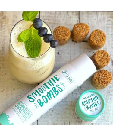 Smoothie Bombs Blender Boosters - Vanilla Hemp Seed Mix | Superfood Ingredients | Gluten-Free, Dairy-Free, Vegan - 5 Bombs - Buy Online on GoSupps.com