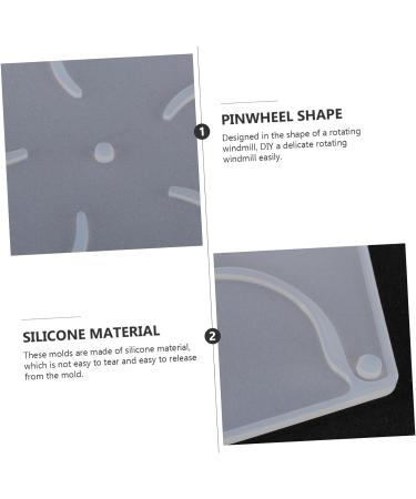 STOBOK 1 Set Silicone Mold 3D Figurine Casting Mould Resin Craft Mould Crafts DIY Mold Windmill Molds for Art Resin Molds Epoxy Decor DIY Crafts Silicone Ornaments to Rotate As Shown 28.3x1.7cm - Buy Online on GoSupps.com