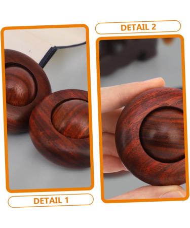 Solustre Baoding Balls for Deep Massage - Handheld Wooden Massage Rings & Sport Boccia Globe - Perfect for Foot Health & Relaxation - Buy Online on GoSupps.com