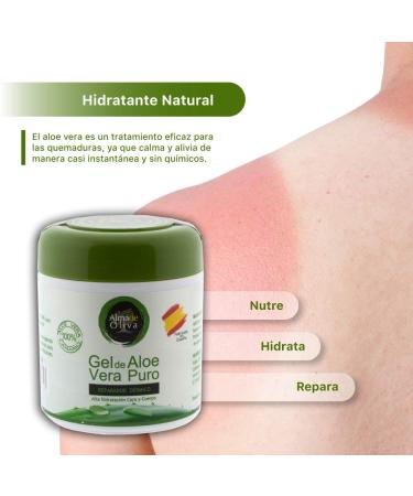Premium Aloe Vera Gel & Cream 500ml - Moisturizing for Face & Body | Sunburn Relief Acne Treatment & Soothing Razor Burn for Men & Women - Buy Online on GoSupps.com