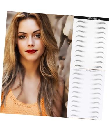 Ipetboom 4 Sheets Simulation Eyebrow Eyebrowsb Artificial Eyebrow Patch Eyebrow Stickers Hair Makeup Tools 6d - Buy Online on GoSupps.com