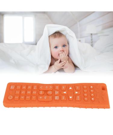 Buy Bright Color Baby Remote Control Bite Ring Toy - Silicone Gum Massage Teether with Textures - Orange | International Shipping - Buy Online on GoSupps.com