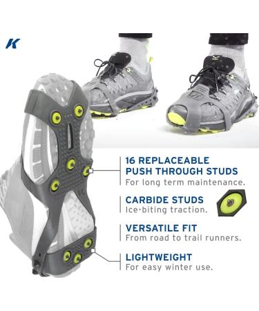 Korkers Ultra Runner Ice Cleat with 16 Replaceable Carbide Spikes - Winter Running Gear - Buy Online on GoSupps.com