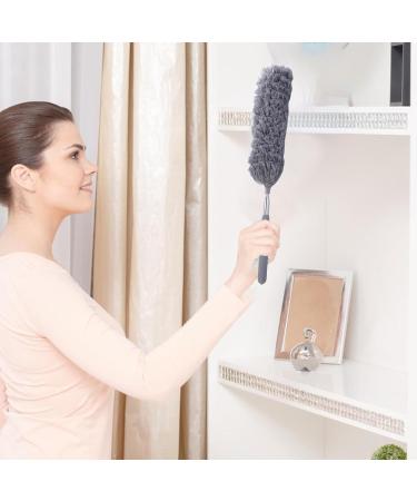 Telescopic Duster Telescopic Feather Duster Flexible and Bendable Cleaning Tool Cobweb and Ceiling Duster with Ergonomic Telescoping pol for Car Furniture Grey - Buy Online on GoSupps.com