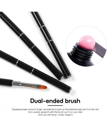 PEACECOLOR 120ML Slip Solution Cleanser Plus with Dual End Nail Brush Set for Poly Extension Nail Gel Builder Nail Gel Nail Art Kit Easy DIY Use at Home Beauty Gifts for Women color 194 - Buy Online on GoSupps.com