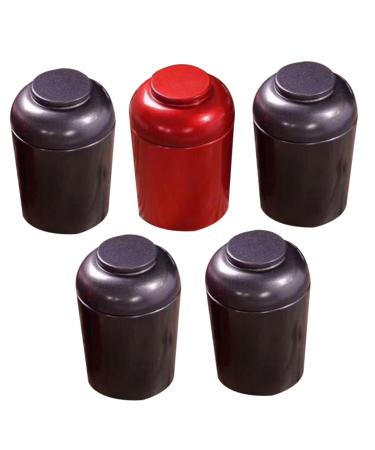 Alipis 5pcs 1 Set Portable Sealed Cans Tea Can Sealed Jar Travel Tin Can Tinplate