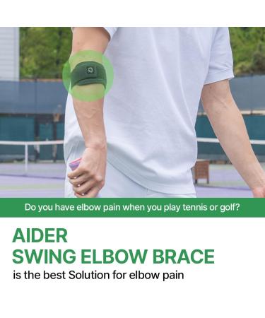 Aider Elbow Support for Tennis & Golf | Anatomical Forearm Brace for Lateral & Medial Epicondylitis - International Shipping - Buy Online on GoSupps.com