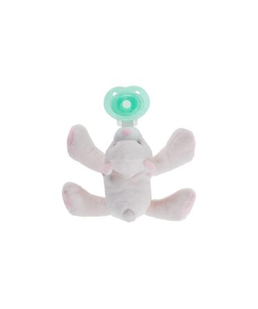 Nookums Paci-Plushies Shakies Pacifier Holder with Built in Rattle 2 in 1 Adapts to Name Brand Pacifiers Suitable for All Ages Plush Toy Includes Detachable Pacifier - Pink Baby Bear - Buy Online on GoSupps.com