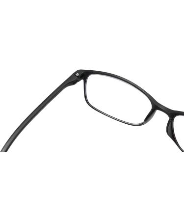 PROFLEX BluOptix Blue Light Blocking Computer Reading Glasses - Black&Blue - Lightweight, Scratch Resistant, Flexible - Unisex - Dioptres +0.0 to +4.0 - Buy Online on GoSupps.com