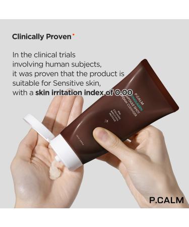 P.CALM Retinolagen Ampoule Shot Foam Cleanser 120ml | Vegan Facial Wash with Retinol & Collagen | PHA & Bakuchiol for Sensitive Skin | Korean Skincare - Buy Online on GoSupps.com