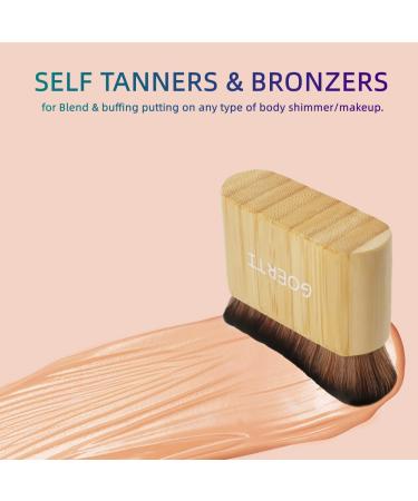 Goerti Tanning Brush - Self Tan Kabuki Brush for Face & Body - Makeup & Bronzer Blending Brush with Protective Case - Buy Online on GoSupps.com