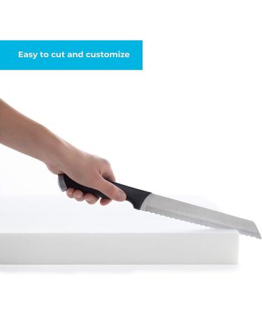 Linenspa High Density Cushion Craft Foam - 2 x 24 x 72 | Firm White Foam for Chairs, Sofas, Headboards, DIY Projects - 32 ILD, 2 Inch Thickness - Buy Online on GoSupps.com