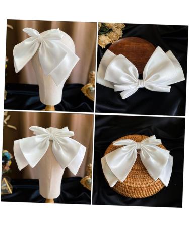 Angoily Bow Hairpin Bowknot Hair Band Bridal Hair Clip Girls Barrettes for Hair Bridal Bow Hair Gems for Women Wedding Hair Accessories Bow Hair Hoop Bride The Photo White Alloy Bow Tie - Buy Online on GoSupps.com