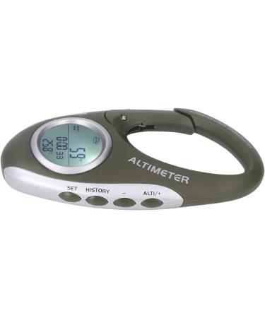 Fockety Multifunctional Digital Altimeter - Portable Hook Design Barometer Weather Forecast Clock Temperature & Height Display for Hiking - Buy Online on GoSupps.com
