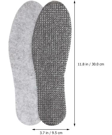 Warm Lambs Wool Insoles 3 Pairs Unisex Memory Foam Foot Comfort | Double-Sided Aluminum Foil & Non-Woven Fabric - Buy Online on GoSupps.com