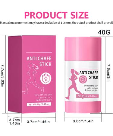  Generisch Chub Rub Stick Reduces Irritating Moisture Sport Antichafe Stick | HydrationRelief Solution Body Protection Cream for Sports Gym Cycling Hiking Dancing and - Buy Online on GoSupps.com