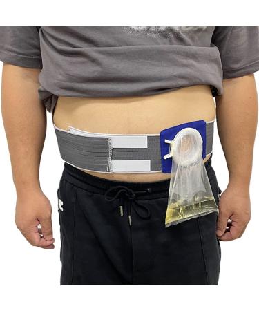 Abdomen Ostomy Waist Strap & Disposable Colostomy Drainable Bag Sets for Ileostomy Hernia Post-Operative Care